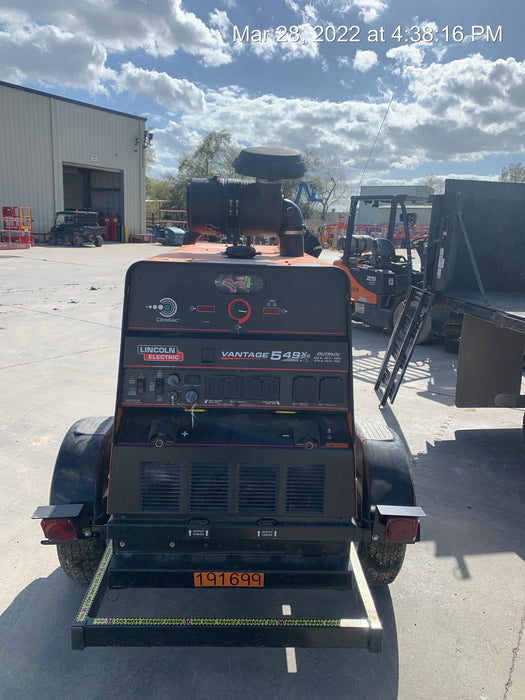 2021 Lincoln Electric Vantage 549X Ready Pak 3, ORANGE (includes trailer, cable rack, fender light kit)