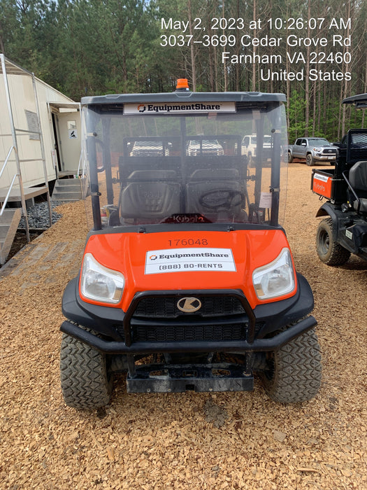 2021 Kubota RTV-X1140W-H Plastic Canopy, Windshield Acrylic Clear, LED Strobe Light, Wire Harness Kit, Back up Alarm