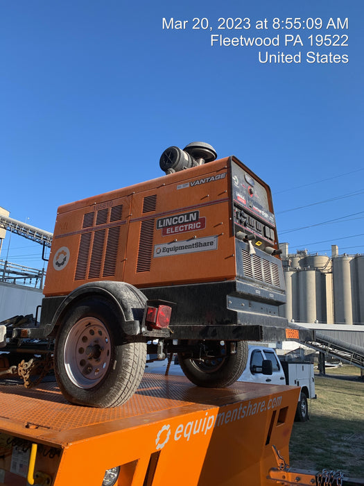 2021 Lincoln Electric Vantage 549X Ready Pak 3, ORANGE (includes trailer, cable rack, fender light kit)