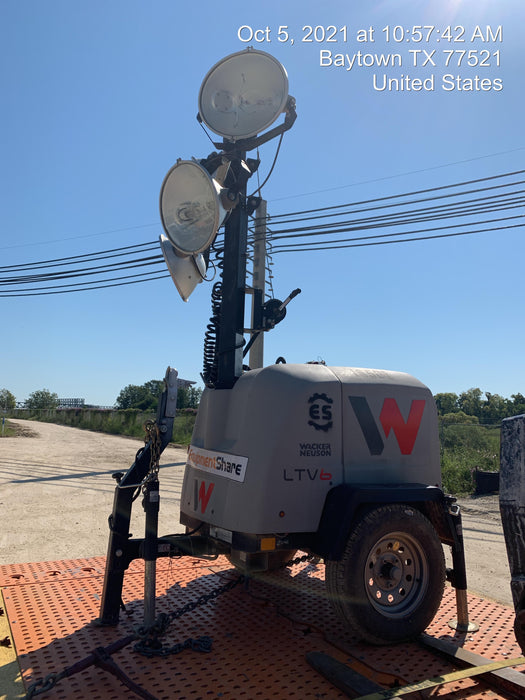 2018 Wacker Neuson LTV6L-MH Wacker Neuson LTV6L Mobile Light Tower w/Fuel Level Sensor Installed