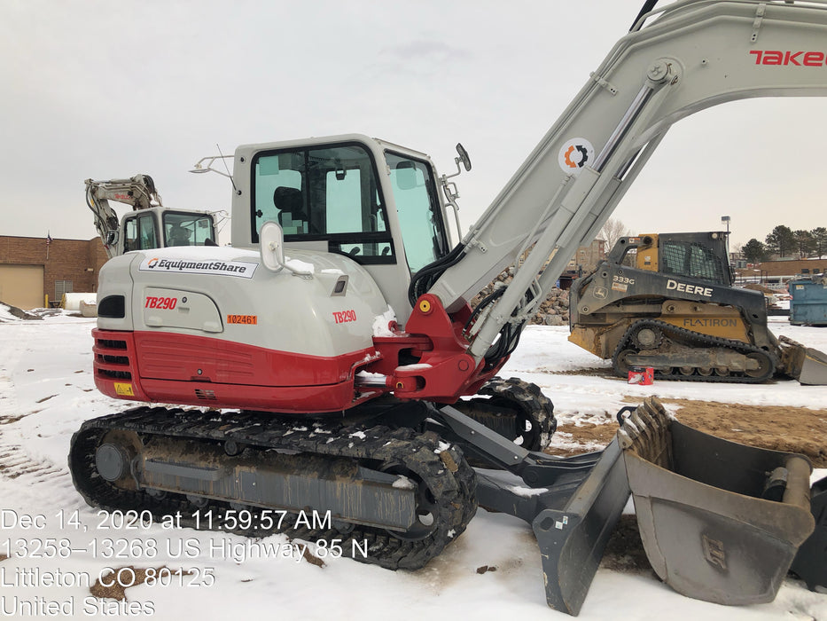 2020 Takeuchi TB290C Cab/Heat/Air, Rubber Tracks, Manual TAG QC