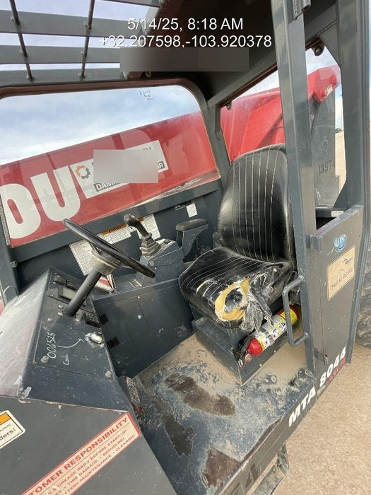 2018 Manitou MTA8044 MTA 8044 - 74 HP T4, Canopy, Worklights/Strobe, Beacon, 66" Carriage, 48" Forks, Solid Tires, Lift Hook, Aux Hydraulics