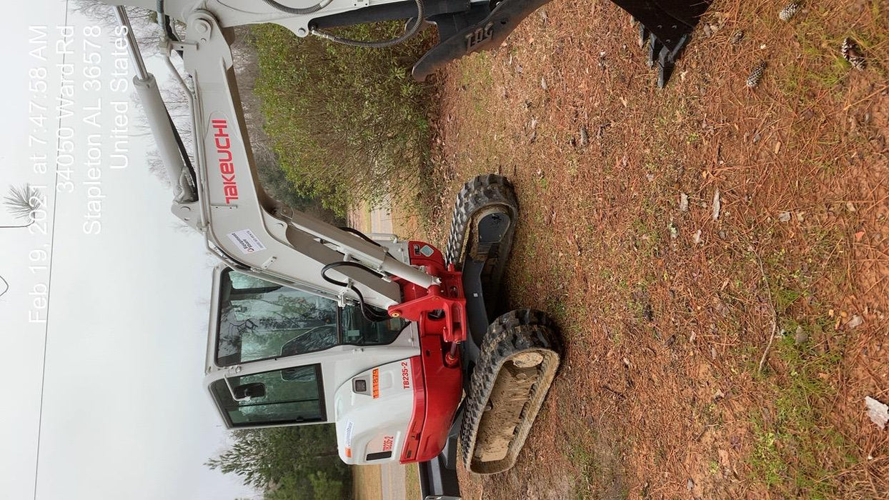 2020 Takeuchi TB-235-2CR Cab/Heat/Air, Rubber Tracks, Manual TAG QC
