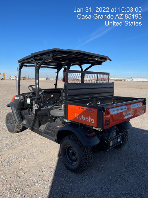 2022 Kubota RTV-X1140W-H Plastic Canopy, Windshield Acrylic Clear, LED Strobe Light, Wire Harness Kit, Back up Alarm