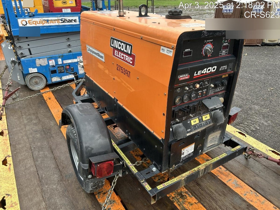 2022 Lincoln Electric LE400 Kubota V1505, Trlr, Cable Rack, Light Kit, ES Decals, T3