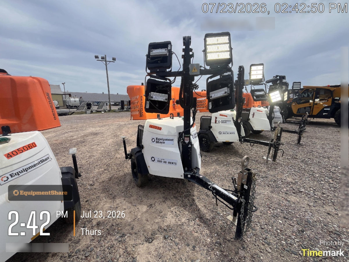 2024 Generac MLT6SKDS-STD4 ELEC WINCH Diesel, Electric Winch Mast, Powerzone Controller, (4) 320W LED Lights, 4kW Generator, 39.9 Gal Fuel Tank, 2" pintle, T3