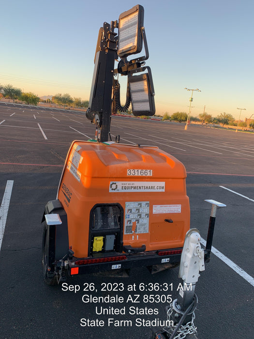 2023 Generac MLT2 Diesel, Flex Switch 120V Input, Powerzone Controller, (4) 320W LED Lights, 4kW Generator, 39.9 Gal Fuel Tank, 2" Ball, T3