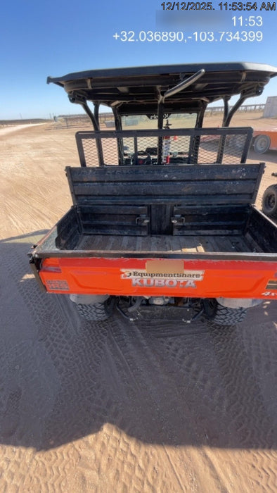 Kubota RTV-X1140W-H Kubota RTVX1140WH 4wd Utility Cart, LED Strobe, Windshield Tempered Glass, Pastic Canopy, Wire Harness Kit, Backup Alarm