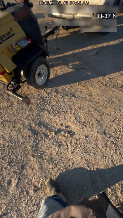 2022 Allmand NLV3GR (4) LED Light Fixture 350W, 23' Vertical Mast, 3kW Prime, Towable, Deep Sea L401, Leveling Jacks, Yanmar T4F 5.8hp