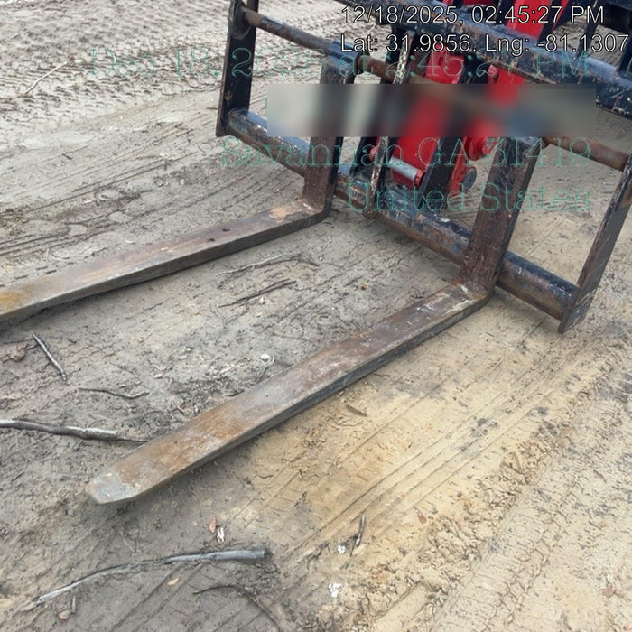 2019 Manitou MTA10055 Canopy, 120 HP, Solid Tires, Work Lights, Lift Hook, Auxiliary Hydraulics 66" Carriage and 60" Forks