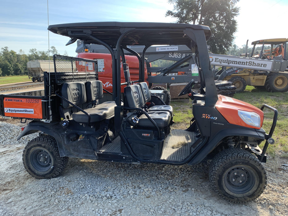 Kubota RTV-X1140W-H 4WD, LED Strobe, Windshield Acrylic Clear, Plastic Canopy, Wire Harness Kit, Backup Alarm