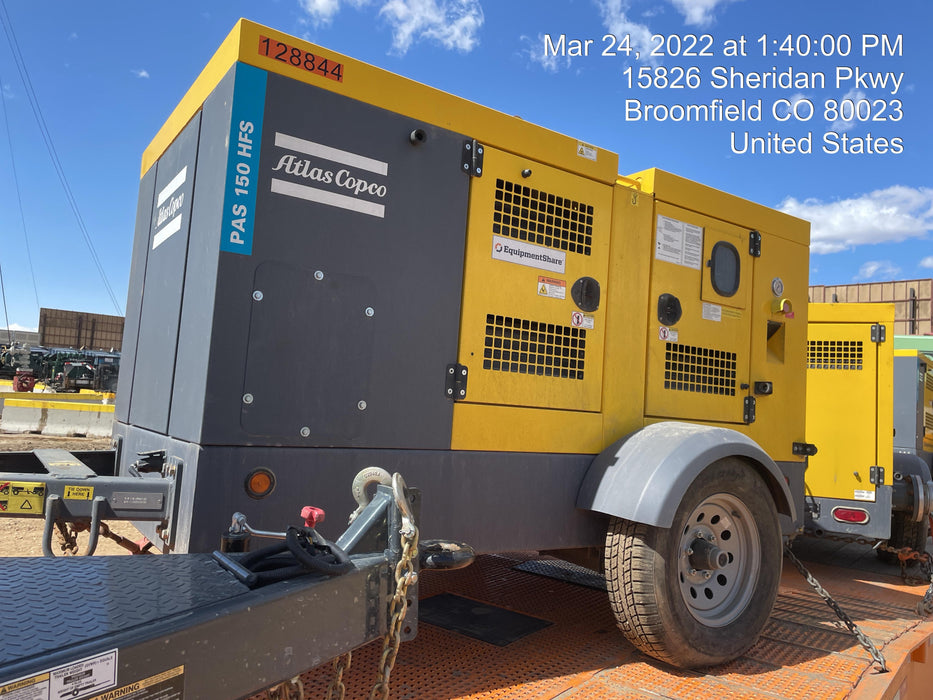 2020 ATLAS COPCO PAS 150 HF CS Enclosed