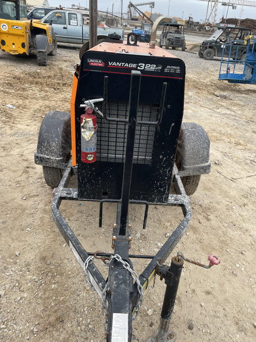 2021 Lincoln Electric Vantage 322 Vantage 322 Ready Pak 3 w/ Decals, ORANGE (includes trailer, cable rack, fender light kit) NO Telematics