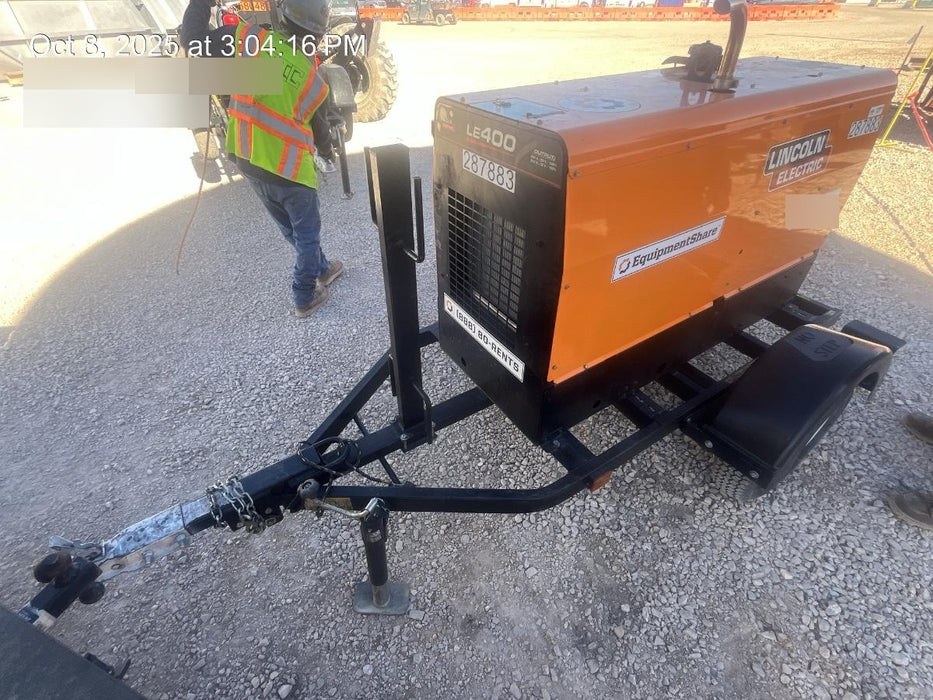 2023 Lincoln Electric LE400 Kubota V1505, Trlr, Cable Rack, Light Kit, ES Decals, T3