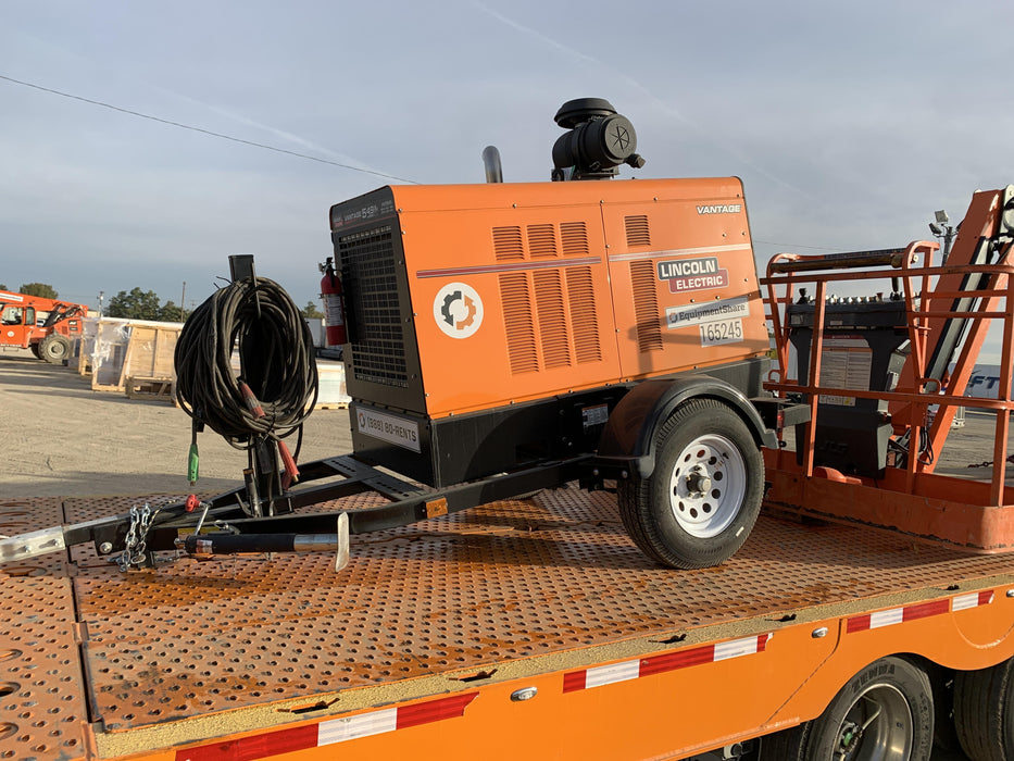 2021 Lincoln Electric Vantage 549X Ready Pak 3, ORANGE (includes trailer, cable rack, fender light kit)