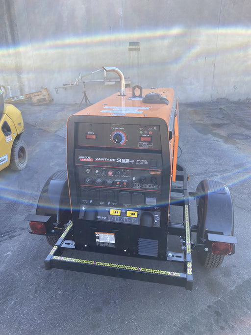 2021 Lincoln Electric Vantage 322 Vantage 322 Ready Pak 3 w/ Decals, ORANGE (includes trailer, cable rack, fender light kit) NO Telematics