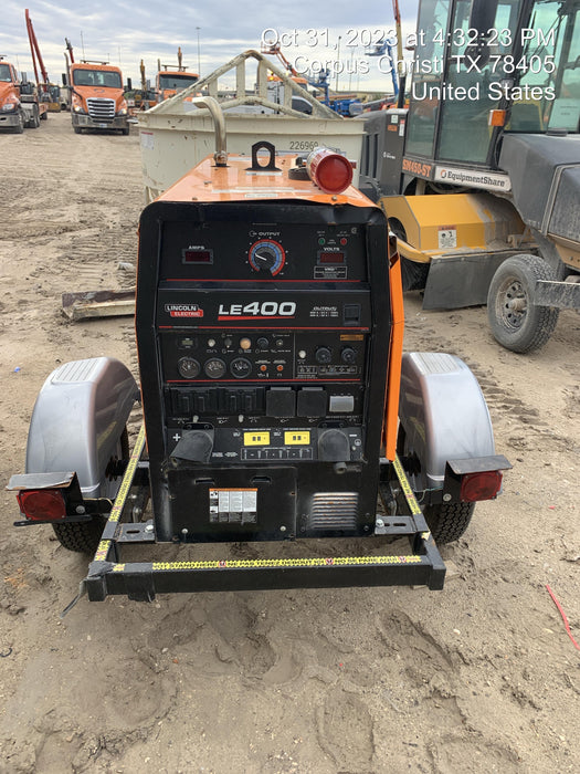 2022 Lincoln Electric LE400 Kubota V1505, Trlr, Cable Rack, Light Kit, ES Decals, T3