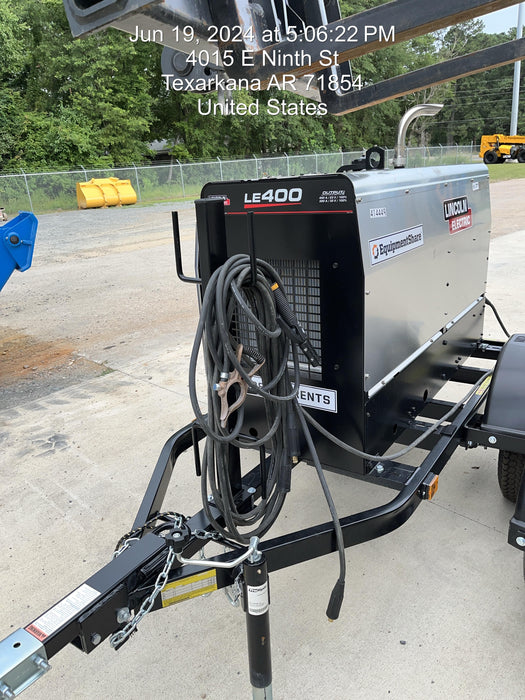 2024 Lincoln Electric LE400 Kubota V1505, Trlr, Cable Rack, Light Kit, ES Decals, T3