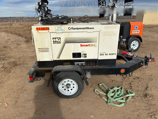2020 Multiquip DLW400ESA4 400 amp Welder, 14kW, 120/240V, T4F Kubota, Trailer