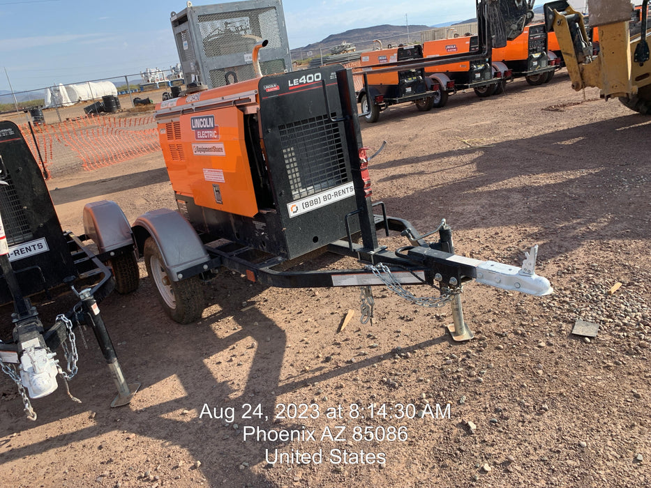 2022 Lincoln Electric LE400 Kubota V1505, Trlr, Cable Rack, Light Kit, ES Decals, T3