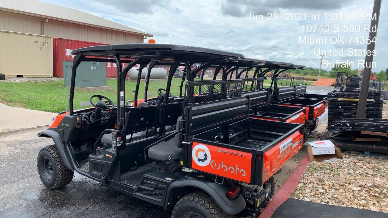 2021 Kubota RTV-X1140W-H Plastic Canopy, Windshield Acrylic Clear, LED Strobe Light, Wire Harness Kit, Back up Alarm