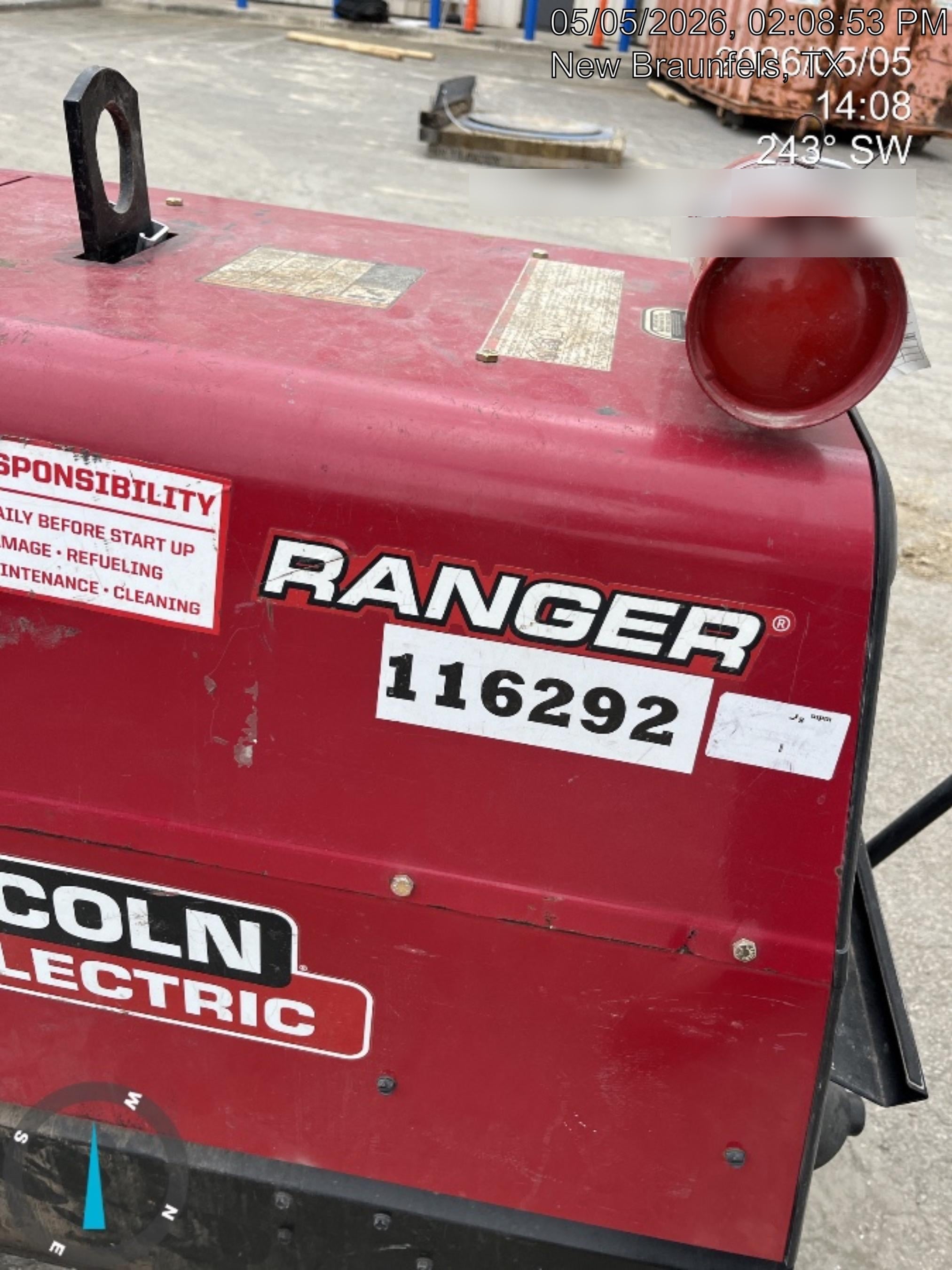 2020 Lincoln Electric Ranger 305 LPG K3430-1, Ranger 305 LPG, Undercarriage, Tank Holder & Strap, 10kw AC Gen, 25hp Kohler LPG Eng