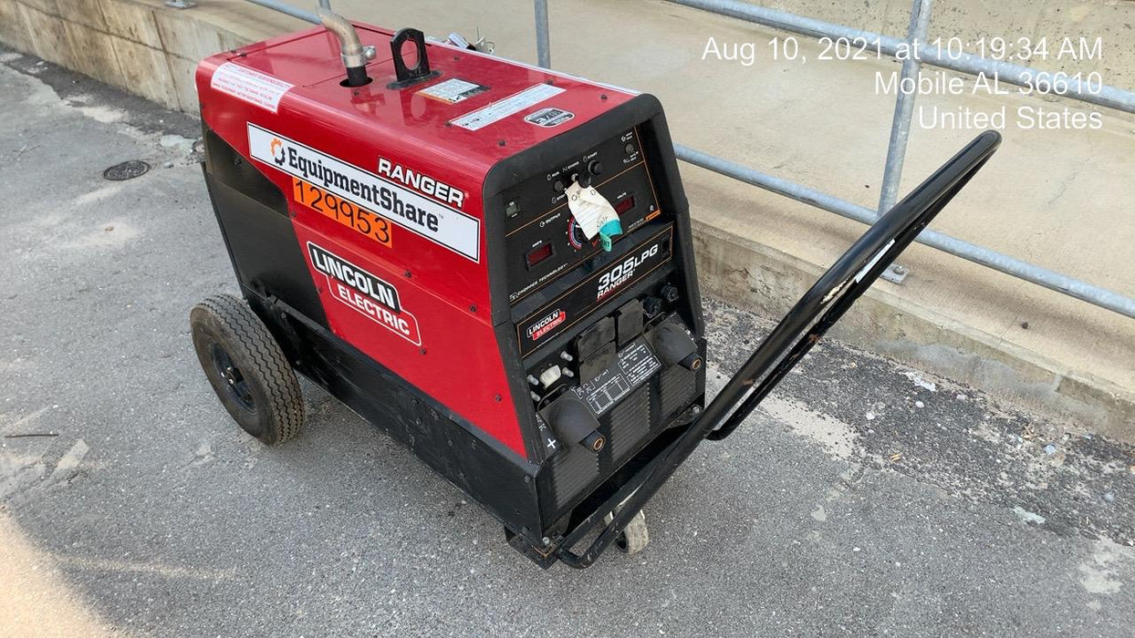 2021 Lincoln Electric Ranger 305 LPG K3430-1, Ranger 305 LPG, Undercarriage, Tank Holder & Strap, 10kw AC Gen, 25hp Kohler LPG Eng