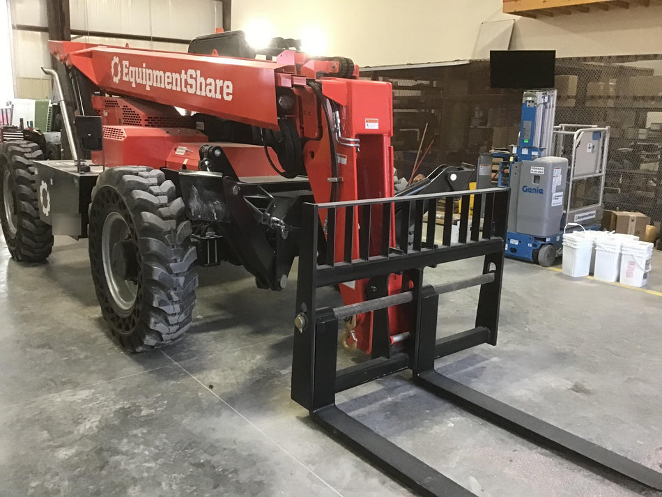 2019 Manitou 12042 Canopy, 120 HP , Solid Tires, Work Lights, Lift Hook, Auxiliary Hydraulics 66" Carriage and 60" Forks