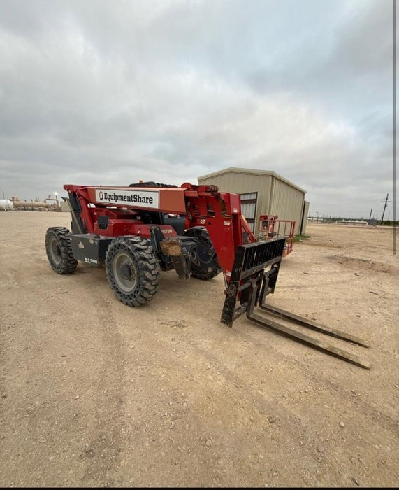 2018 Manitou 12042 Manitou MTA 12042 w/Open ROPS, Work Lights/Strobe, Aux Hyd, Solid Tires, Lift Hook, 66" Carriage, 72" Forks, Outriggers