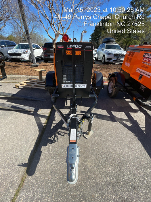 2022 Lincoln Electric LE400 Kubota V1505, Trlr, Cable Rack, Light Kit, ES Decals, T3