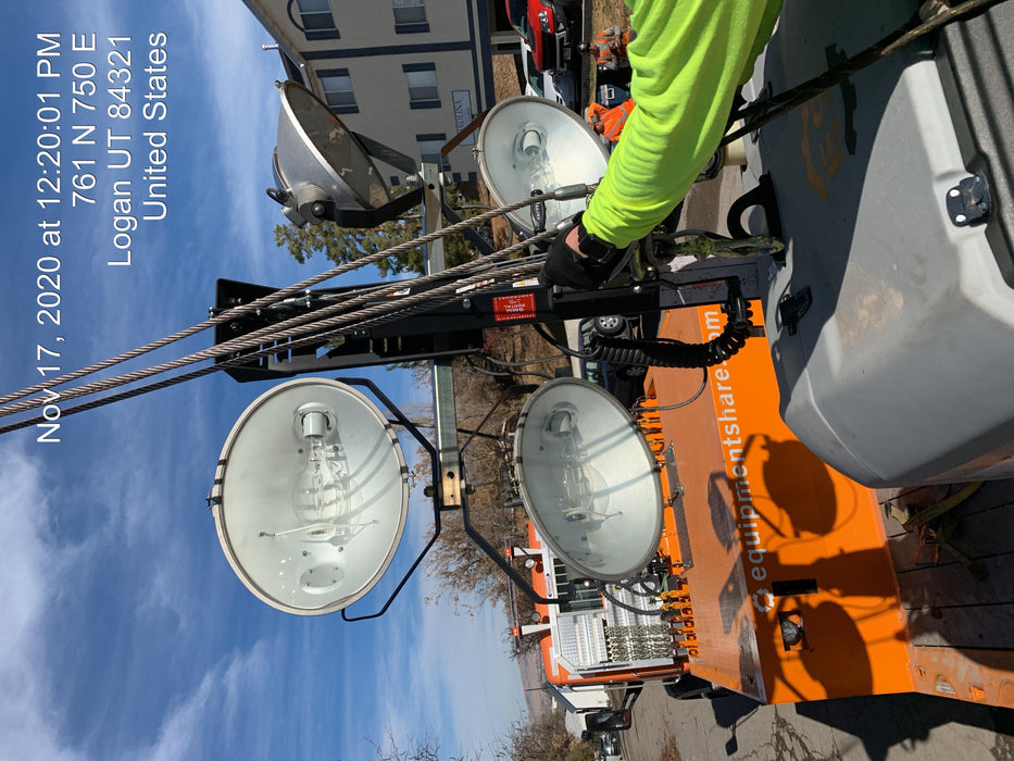 2018 Wacker Neuson LTV6L-MH Wacker Neuson LTV6L Mobile Light Tower w/Fuel Level Sensor Installed