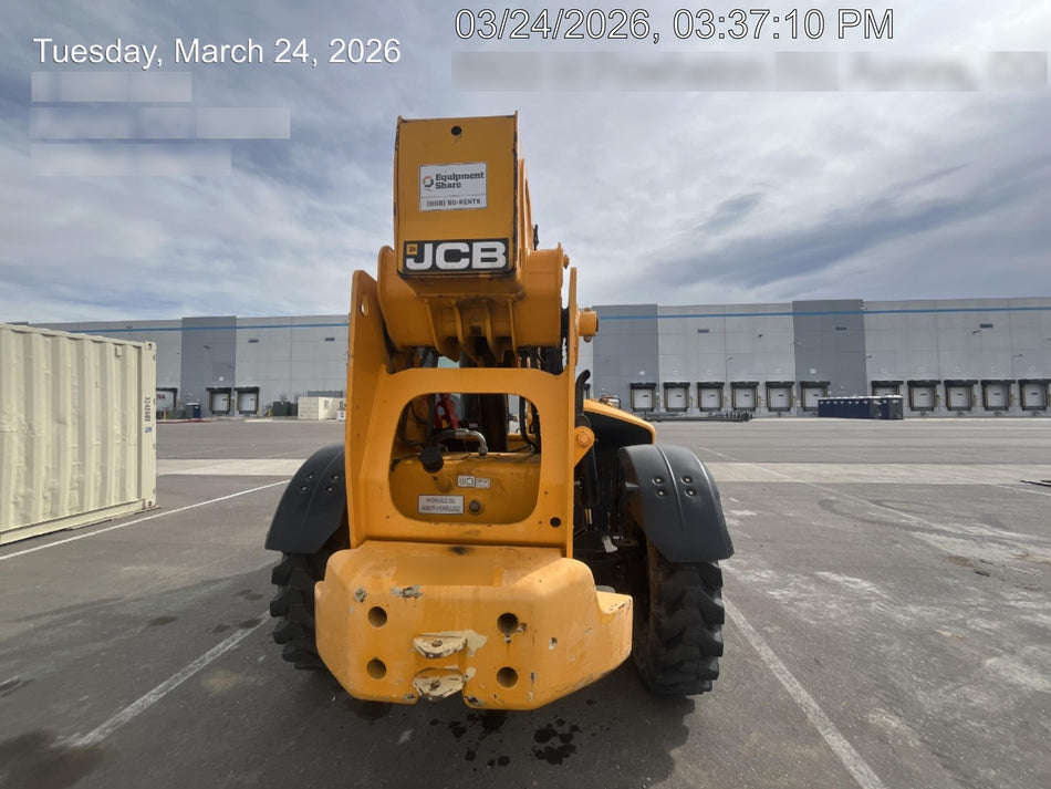 2018 JCB 510-56 JCB 510-56 Telehandler 74 HP w/CAB/HVAC, Beacon, Worklights, Aux Hydraulics, Solid Tires, 60" Carriage/Forks