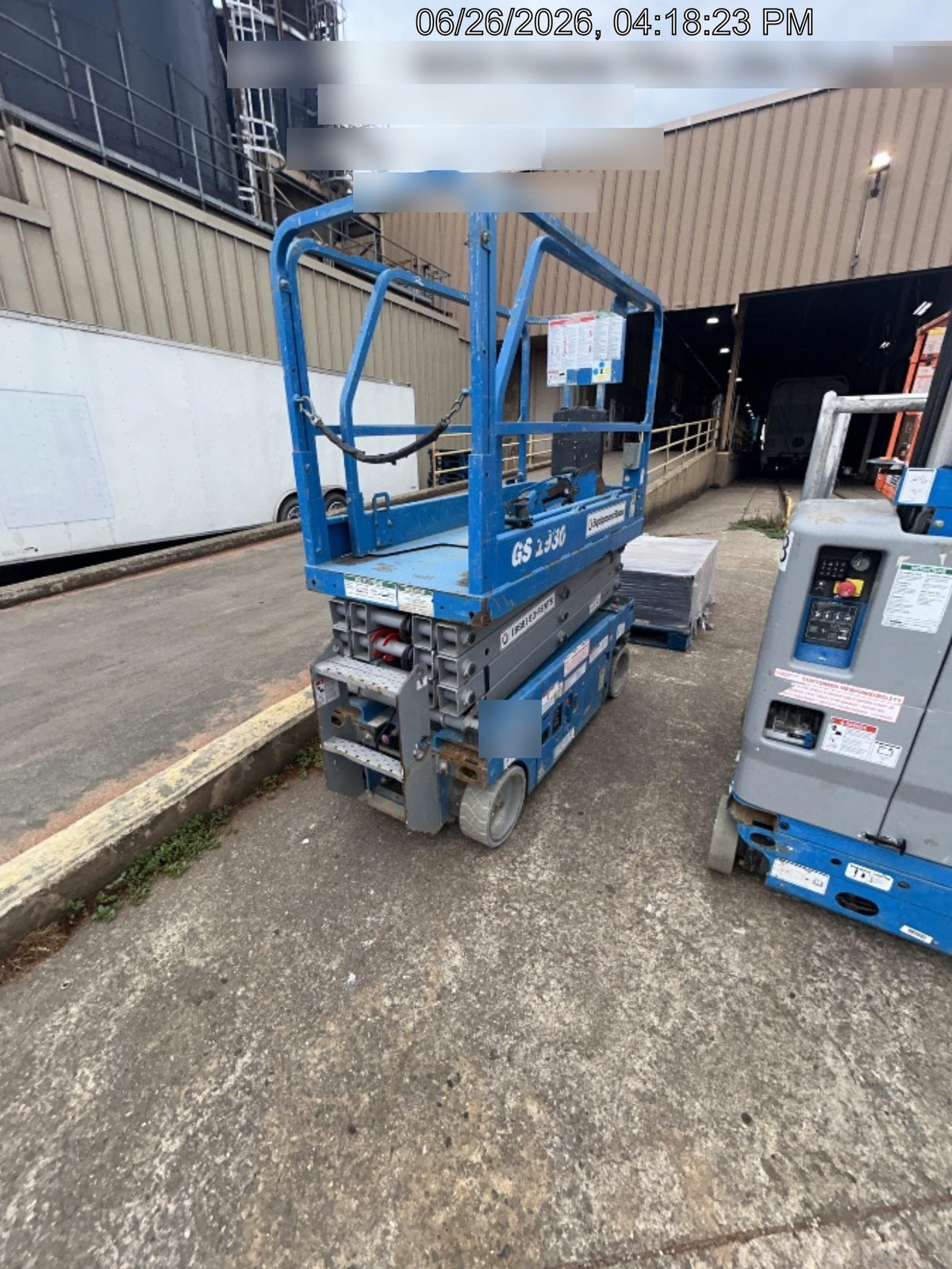 2019 Genie GS-1930 Fixed Rails with Chain Entry