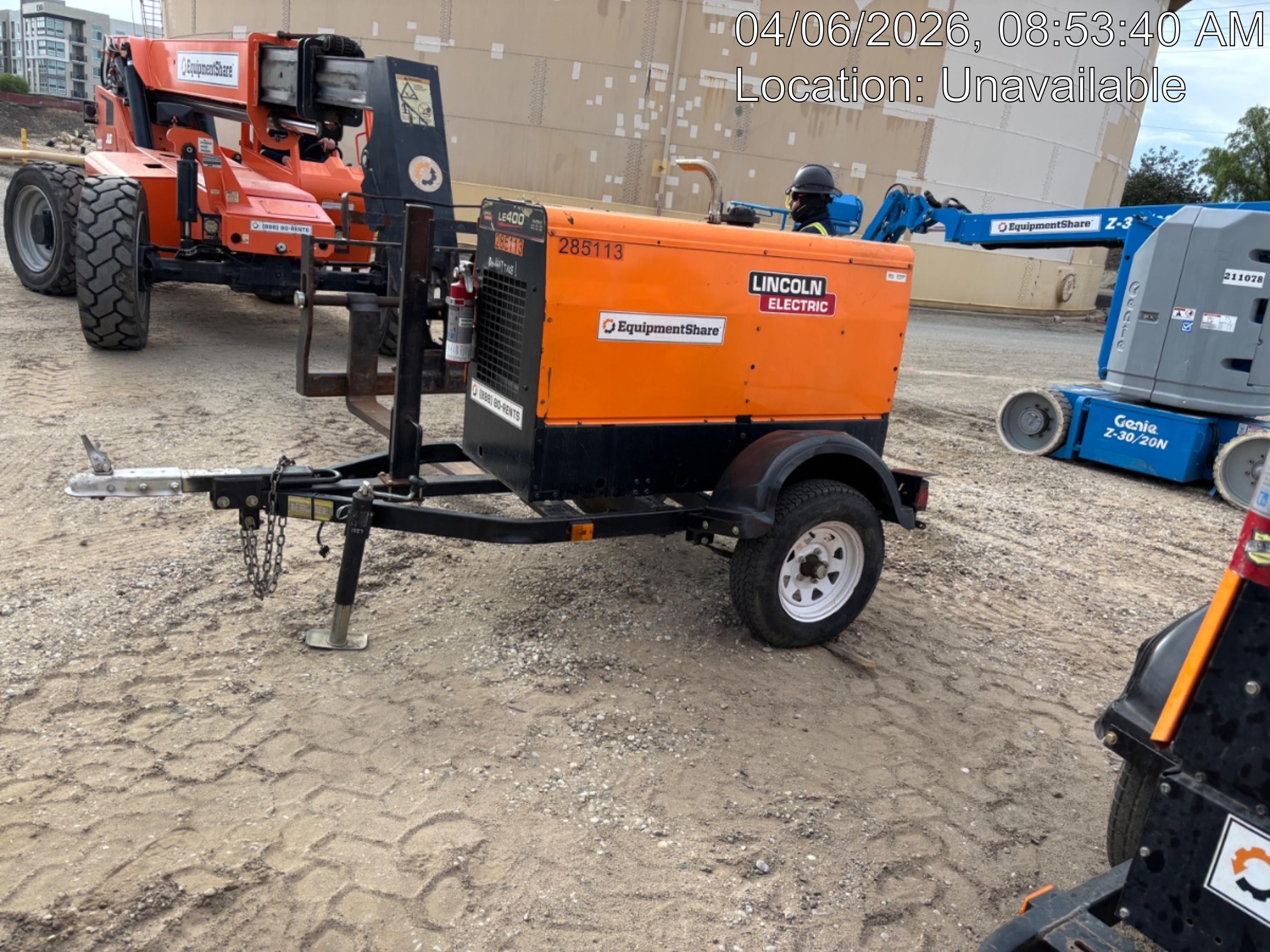 2022 Lincoln Electric LE400 Kubota V1505, Trlr, Cable Rack, Light Kit, ES Decals, T3