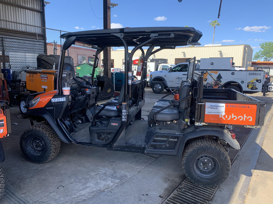 2022 Kubota RTV-X1140W-H Plastic Canopy, Windshield Acrylic Clear, LED Strobe Light, Wire Harness Kit, Back up Alarm