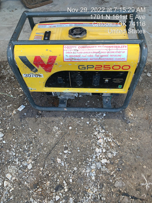 2019 WACKER NEUSON GP2500A