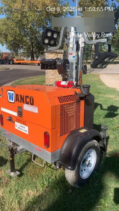 2024 Wanco WLTT-4MM4K Diesel, Deep Sea Controller, Shore Power Plug, Auto Start, (4) 350W LED Floodlights, 4kW Generator, 60 Gal Fuel Tank, 2" Ball, T3