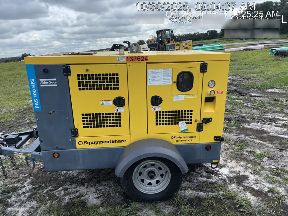 2021 ATLAS COPCO PAS 100 HF CS Enclosed