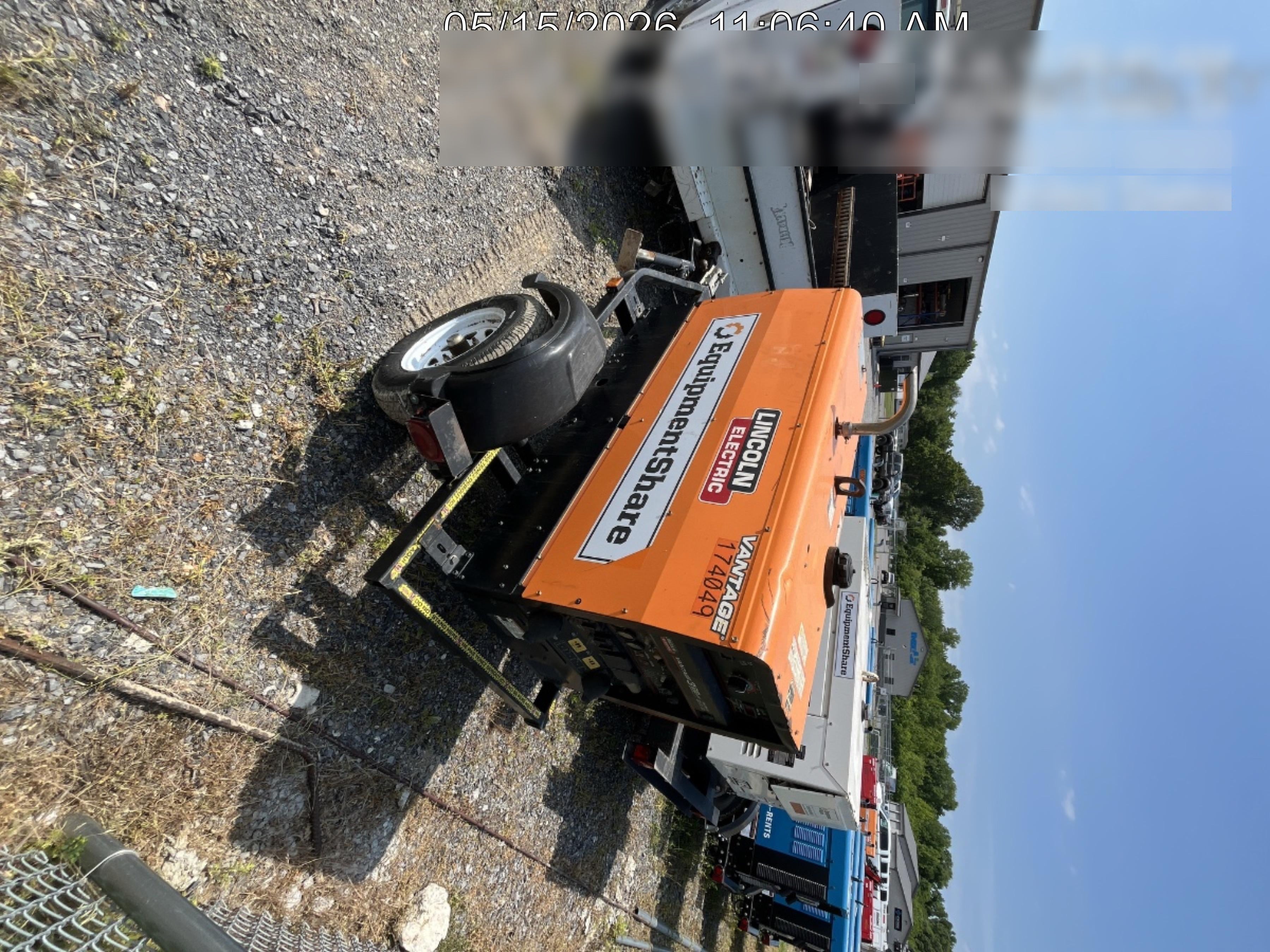 2021 Lincoln Electric Vantage 322 Vantage 322 Ready Pak 3 w/ Decals, ORANGE (includes trailer, cable rack, fender light kit) NO Telematics
