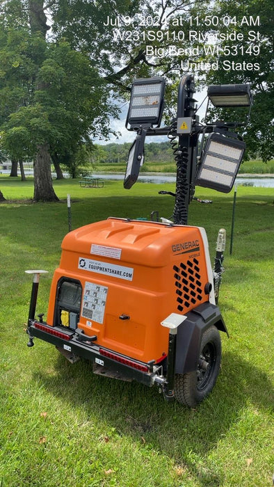 2024 Generac MLT2 Diesel, Flex Switch 120V Input, Powerzone Controller, 
(4) 320W LED Lights, 4kW Generator, 39.9 Gal Fuel Tank, 2" Ball, T3
