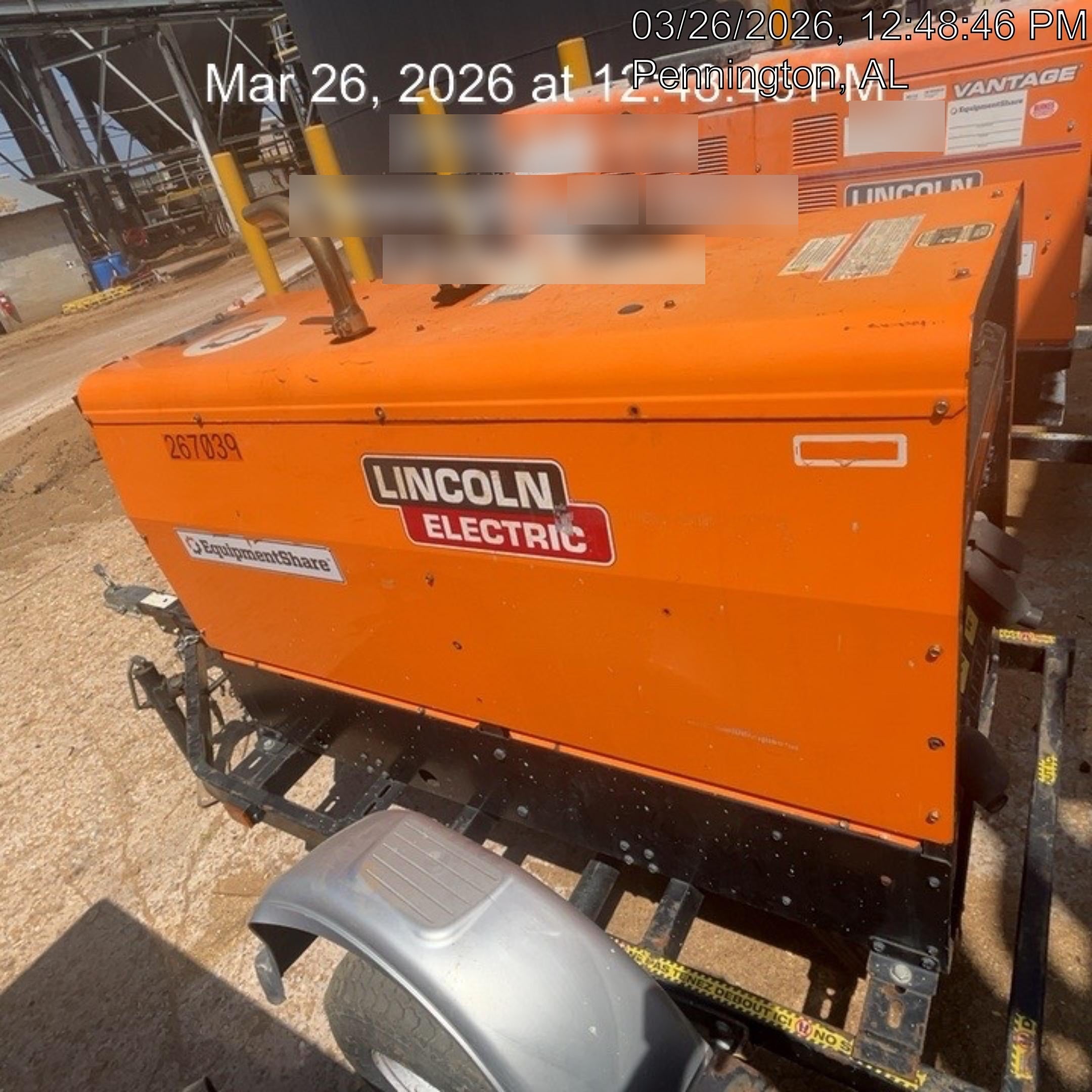 2022 Lincoln Electric Vantage 549X Crosslink Technology, Trailer Mounted, ES Decals, T3