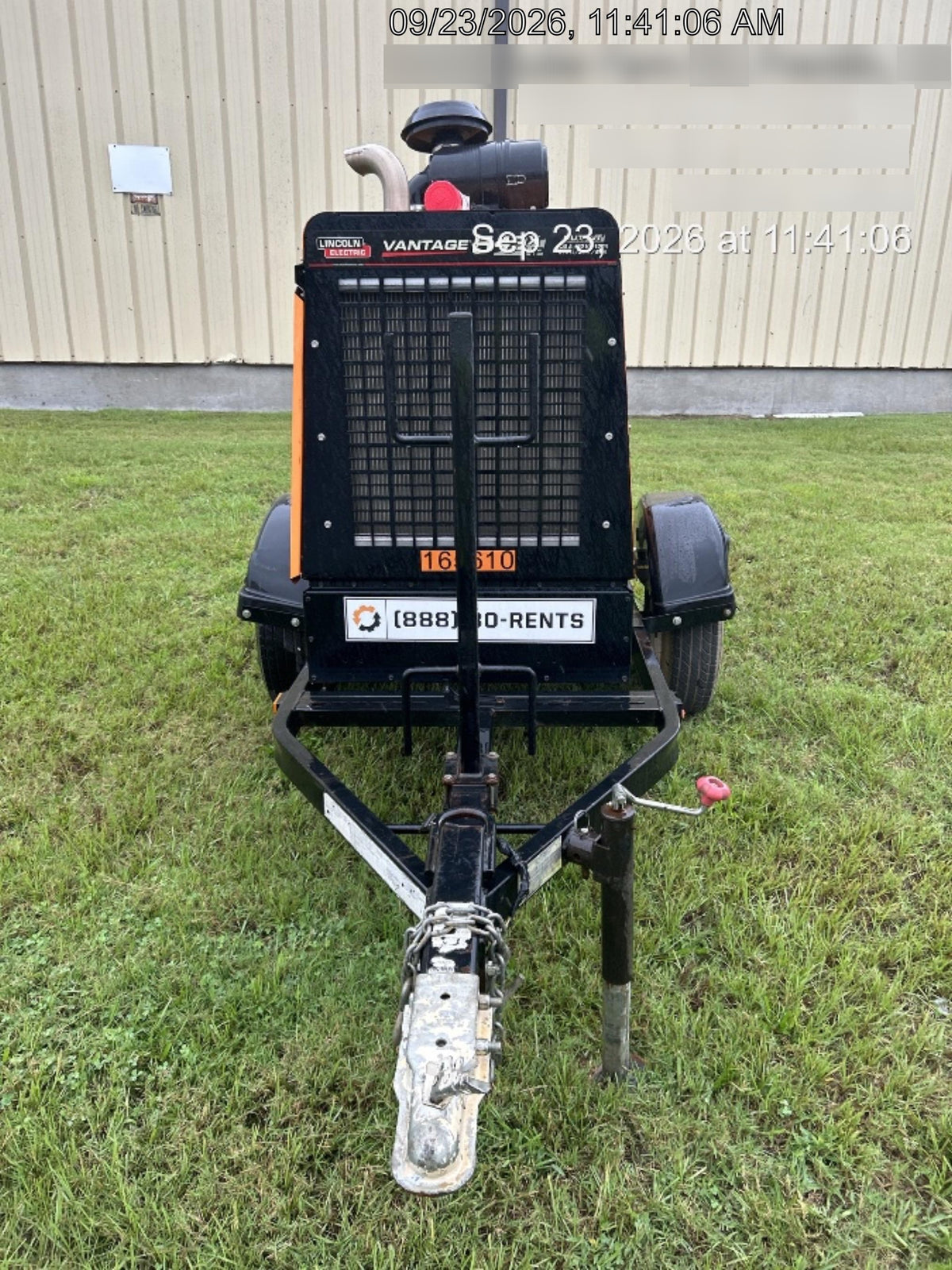 2021 Lincoln Electric Vantage 549X Ready Pak 3, ORANGE (includes trailer, cable rack, fender light kit)