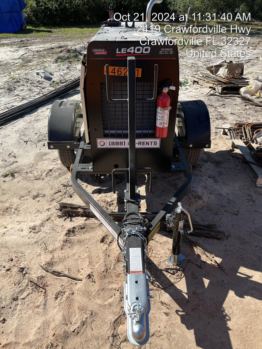 2024 Lincoln Electric LE400 Kubota V1505, Trlr, Cable Rack, Light Kit, ES Decals, T3