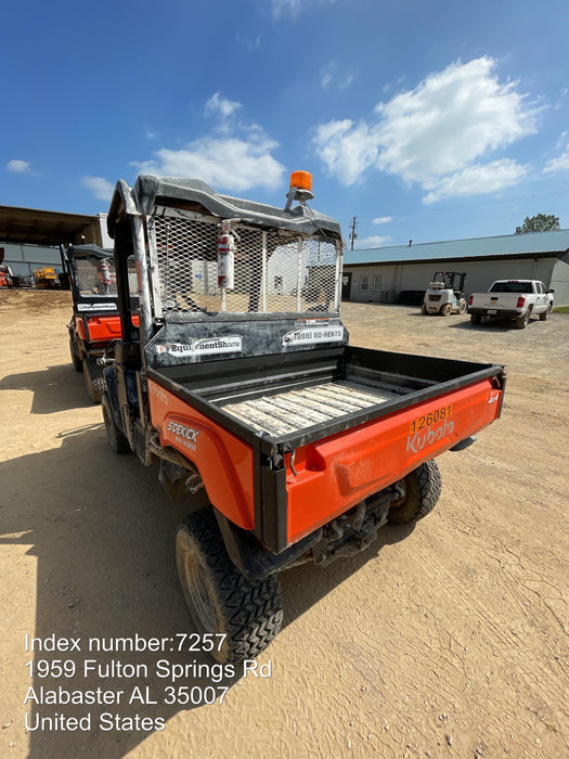 2020 Kubota RTV-XG850WL-H 4wd Utility Cart, 4 Seat,Gas, LED Strobe, Windshield Tempered Glass, Plastic Canopy, Wire Harness Kit, Backup Alarm