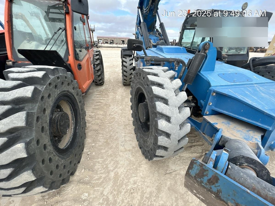 2019 Genie GTH-1056 Cab/Heat/AC, Solid RT Tires, LED Work Lights, Beacon 60" QA Carriage, 60" Forks