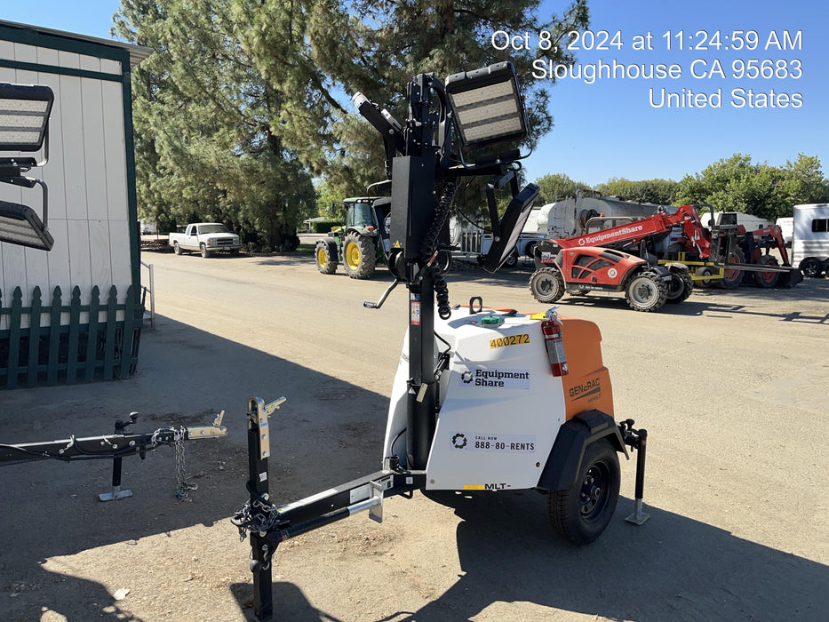 2024 Generac MLT2 Diesel, Flex Switch 120V Input, Powerzone Controller, 
(4) 320W LED Lights, 4kW Generator, 39.9 Gal Fuel Tank, 2" Ball, T3