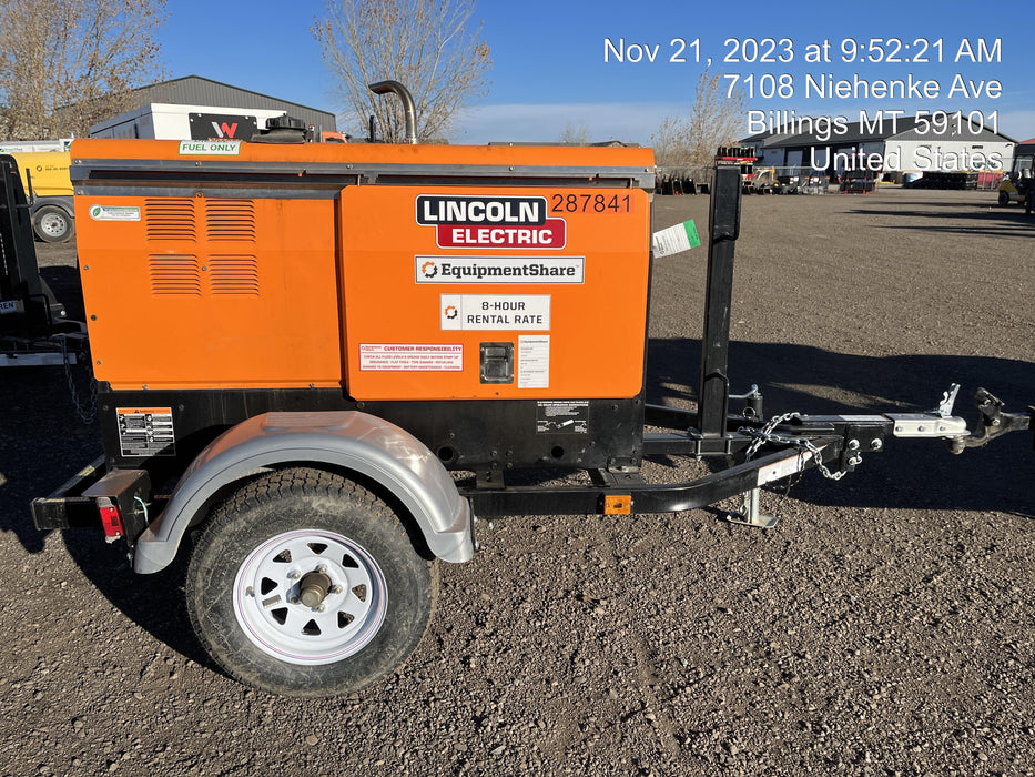 2023 Lincoln Electric LE400 Kubota V1505, Trlr, Cable Rack, Light Kit, ES Decals, T3
