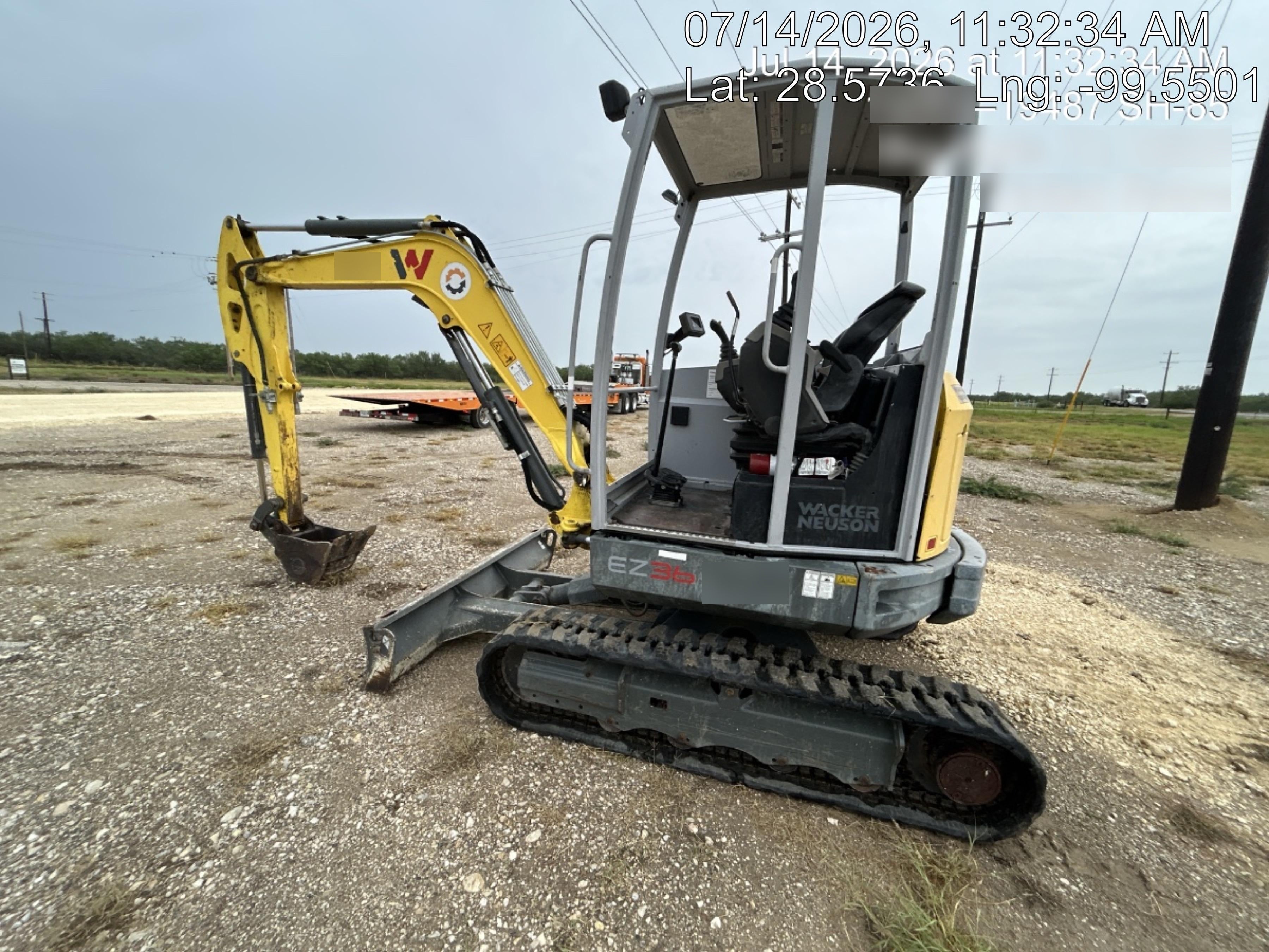 Wacker Neuson EZ36 Canopy unit with one Bucket