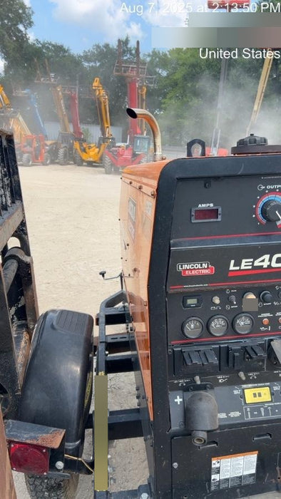 2022 Lincoln Electric LE400 Kubota V1505, Trlr, Cable Rack, Light Kit, ES Decals, T3