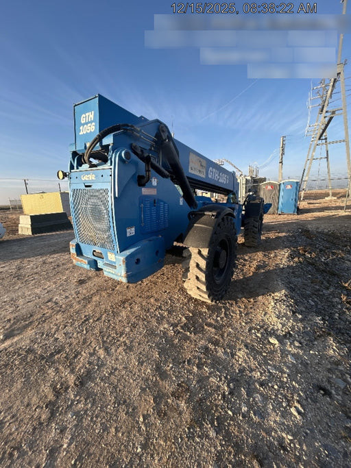 2018 Genie GTH-1056 Genie GTH-1056 w/CAB, Solid Tires, Work Lights, 60" carriage/forks, cab mesh, beacon